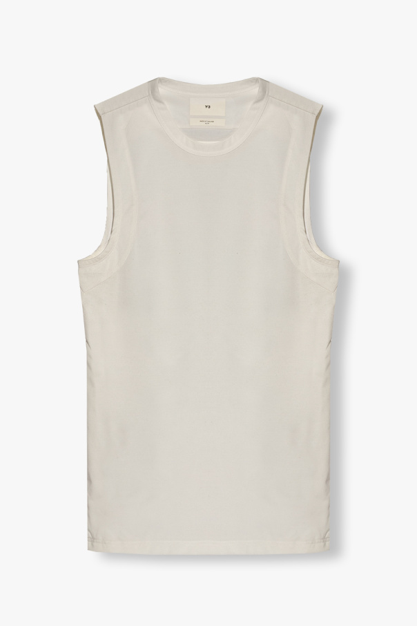 The Couture Club Broderet t-shirt i syrevask i afslappet pasform Sleeveless T-shirt