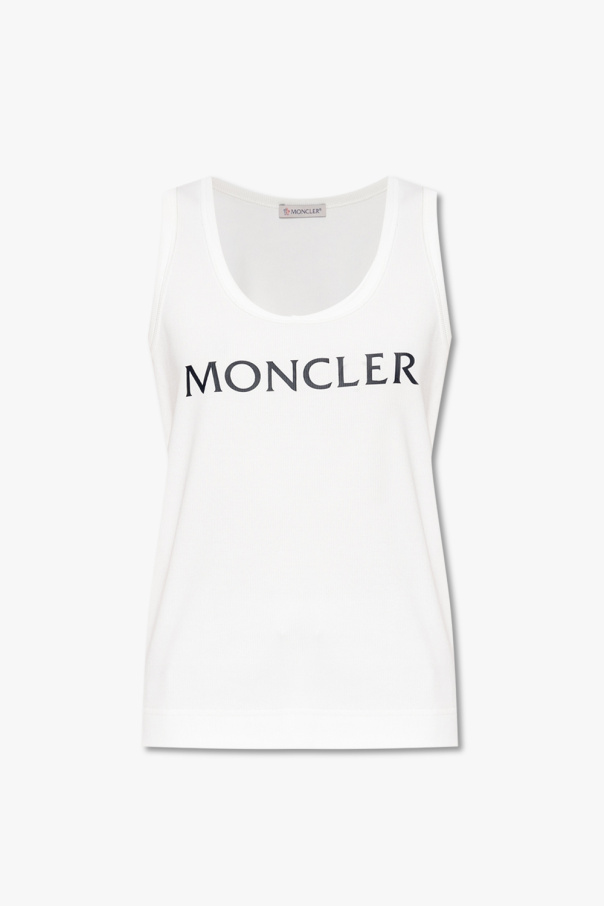 Moncler Striped T-shirt With Poplin Insert
