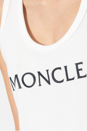 Moncler Striped T-shirt With Poplin Insert