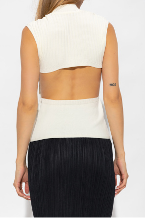 Issey Miyake Cut-out top