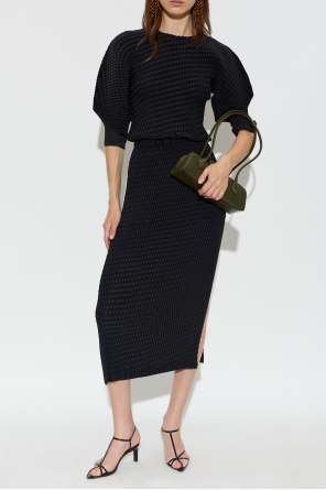 Pleated short-sleeve top od Issey Miyake