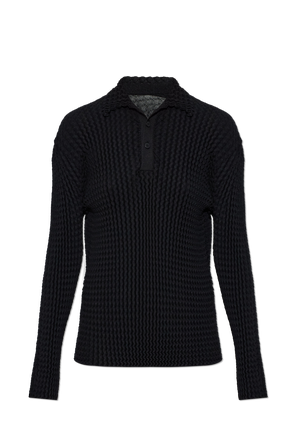 Pleated polo