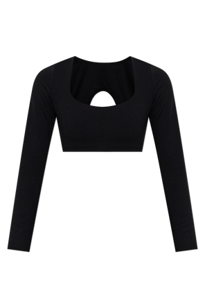 Short top with long sleeves
