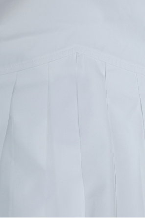 JIL SANDER Sleeveless top with sweetheart neckline