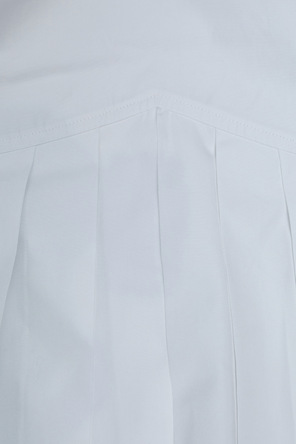 JIL SANDER Sleeveless top with sweetheart neckline