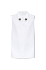JIL SANDER WHITE Sleeveless Shirt