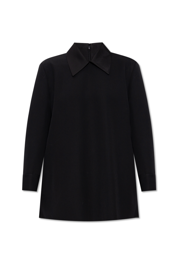 JIL SANDER Top de lana con cuello