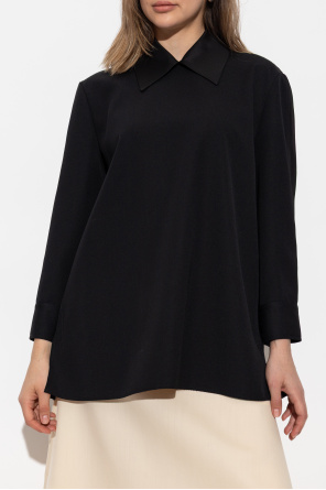 JIL SANDER Top de lana con cuello