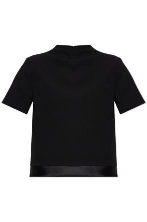 Top de lana de manga corta