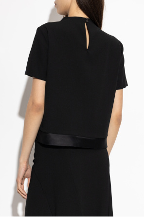 JIL SANDER Top de lana de manga corta
