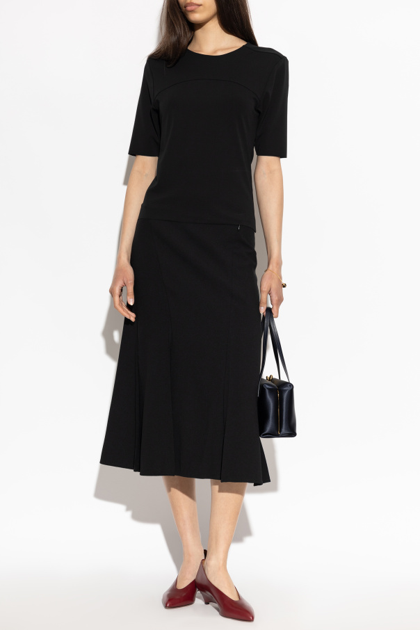 JIL SANDER Top con abertura en la espalda