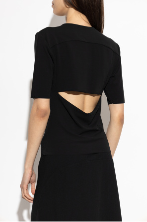 JIL SANDER Top con abertura en la espalda