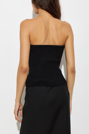 JIL SANDER Wool off-the-shoulder top