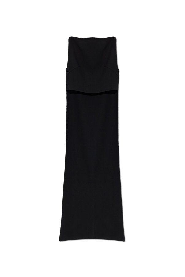 JIL SANDER Wool top with asymmetric cut