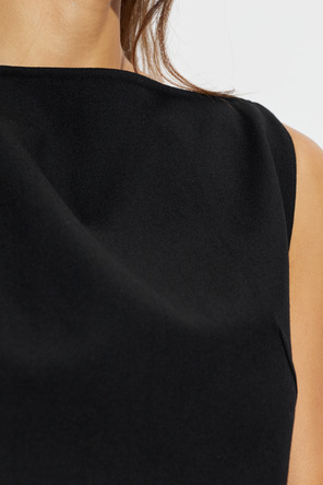 JIL SANDER Wool top with asymmetric cut