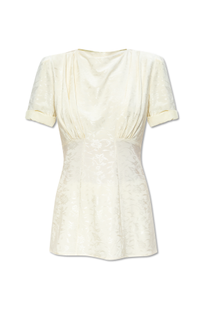 Top with floral motif