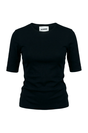 Top z okrągłym dekoltem