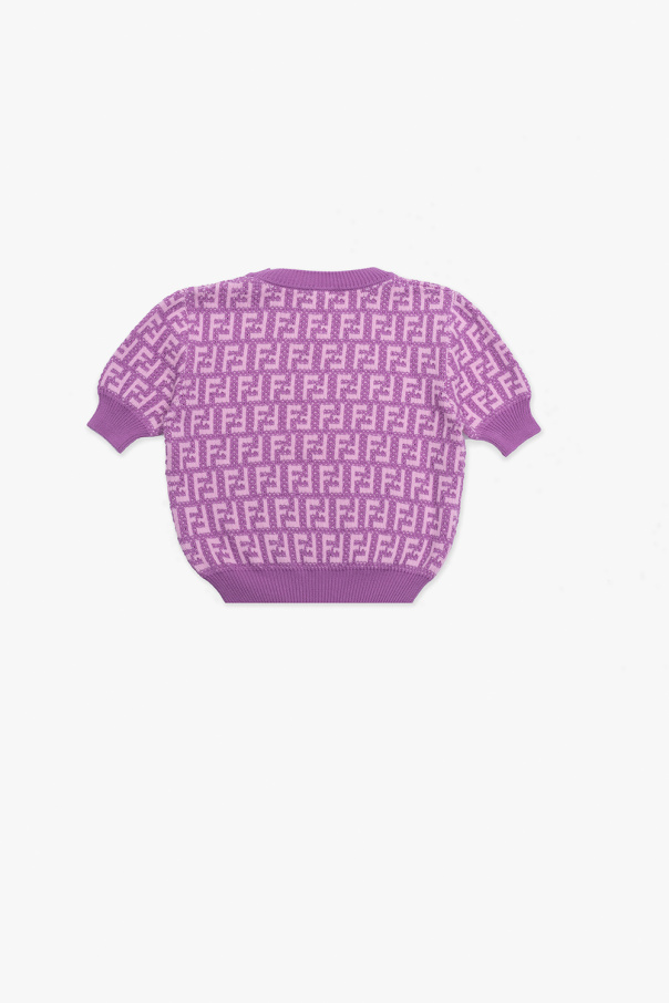 fendi hombro Kids Sweater with monogram
