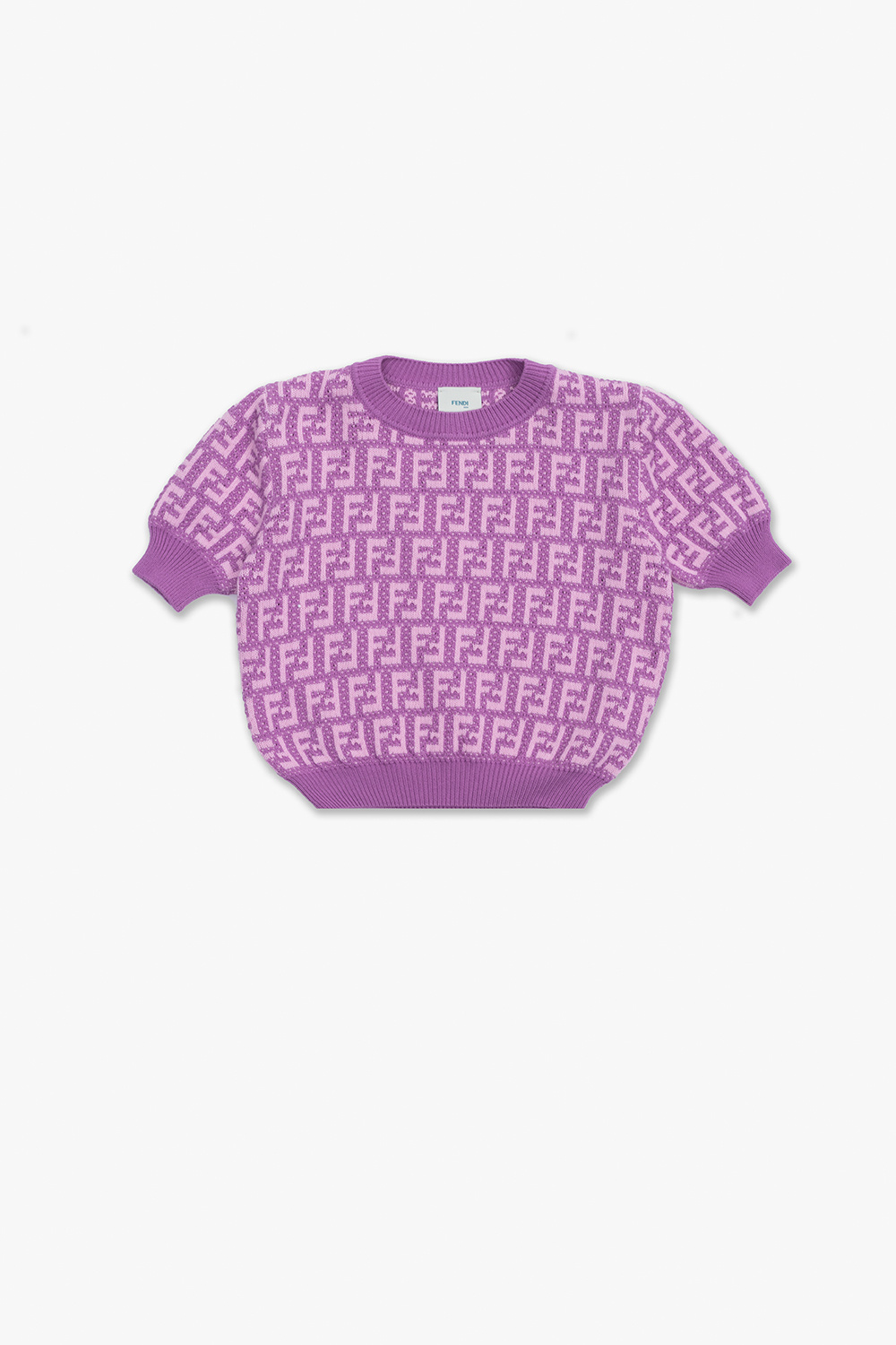 fendi Fold Kids Sweater with monogram