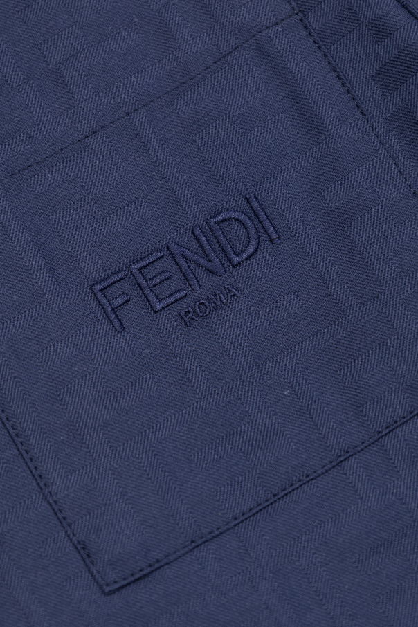 Fendi Kids Hemd mit Logo