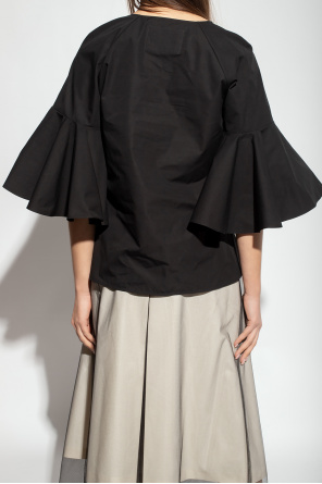 JIL SANDER Top with decorative sleeves