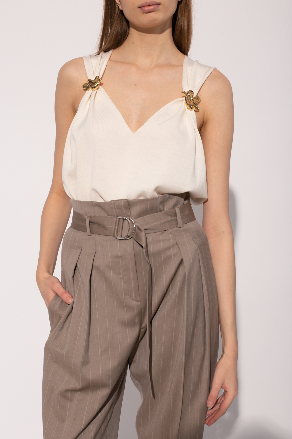 JIL SANDER Embellished tank top