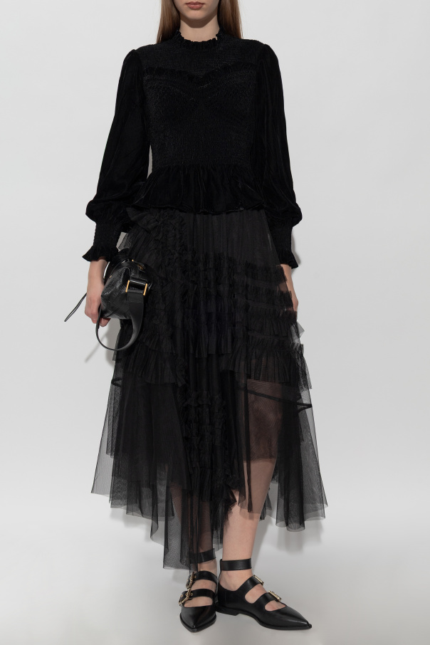 AllSaints Top de terciopelo ‘Juno’