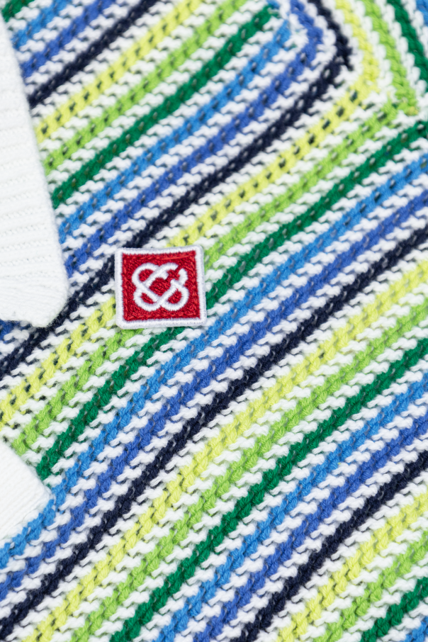 Casablanca Kids Polo con parche con logo