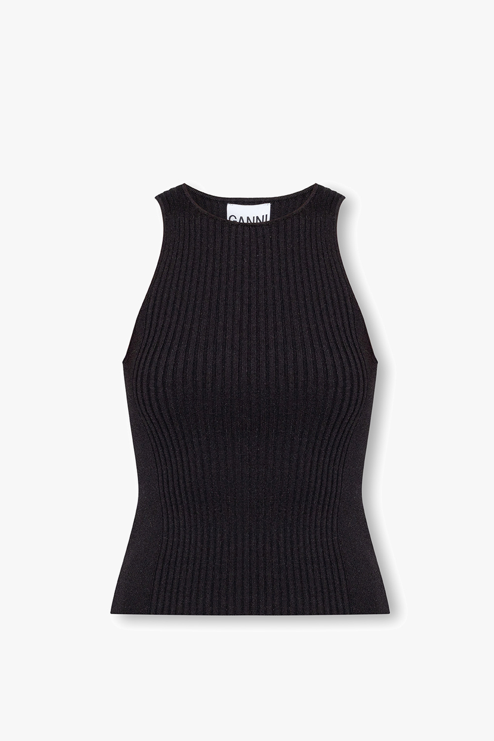 Ganni Ribbed tank top