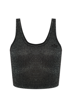 Short top with Lurex thread