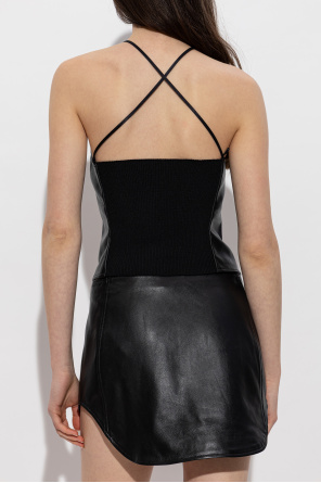 Diesel Top de couro ‘L-LUVY’