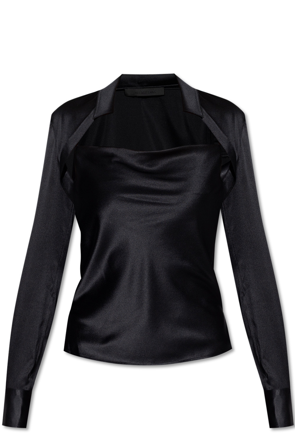 Helmut Lang Silk collared top