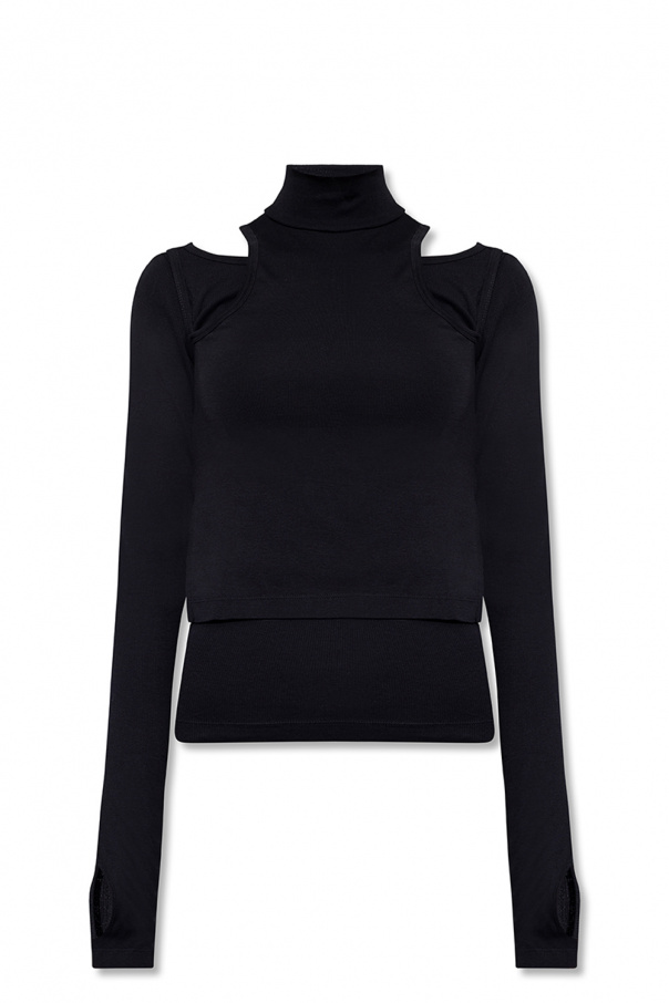 Helmut Lang Top with mock neck