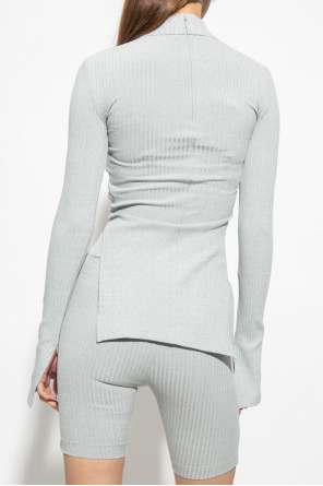 Helmut Lang Turtleneck sweater with slits