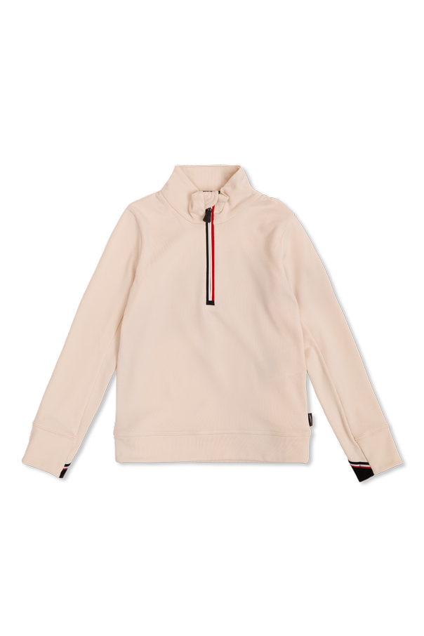 Cream high-performance top od Moncler Grenoble Kids