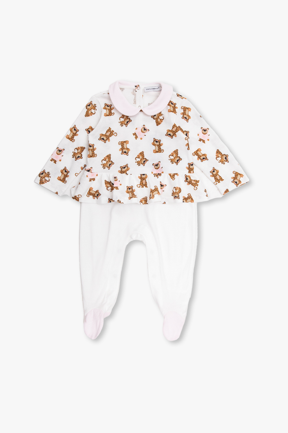 dolce Rubber & Gabbana Kids Babygrow with animal motif