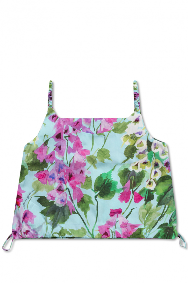 dolce Floral & Gabbana Kids Top with floral motif