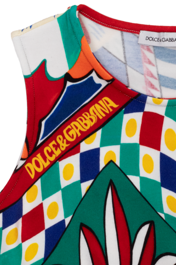 Dolce & Gabbana Kids Cropped tank top