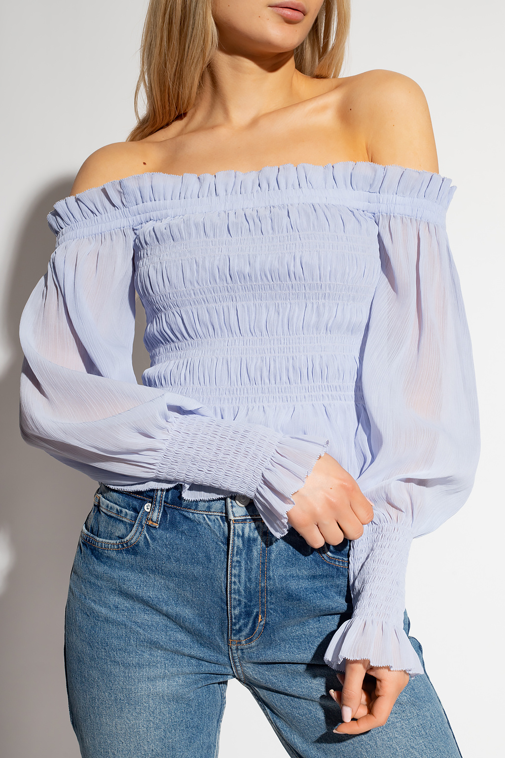 AllSaints ‘Lara’ top with puff sleeves