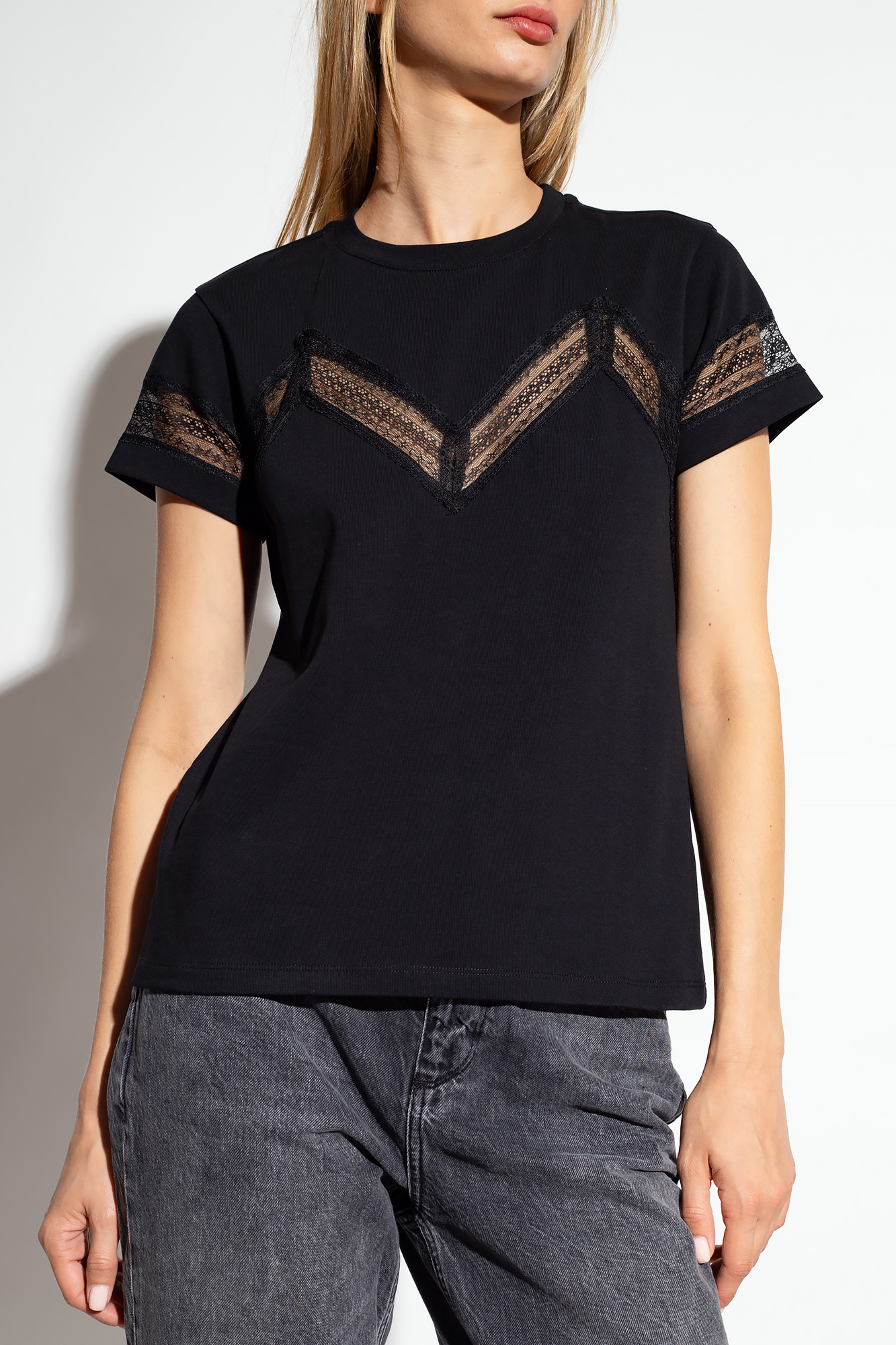 Louis Vuitton Logo Chain Short Sleeves T-Shirt Tops Women XS Black From  Japan
