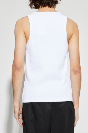 Casablanca Geripptes Top mit Logo