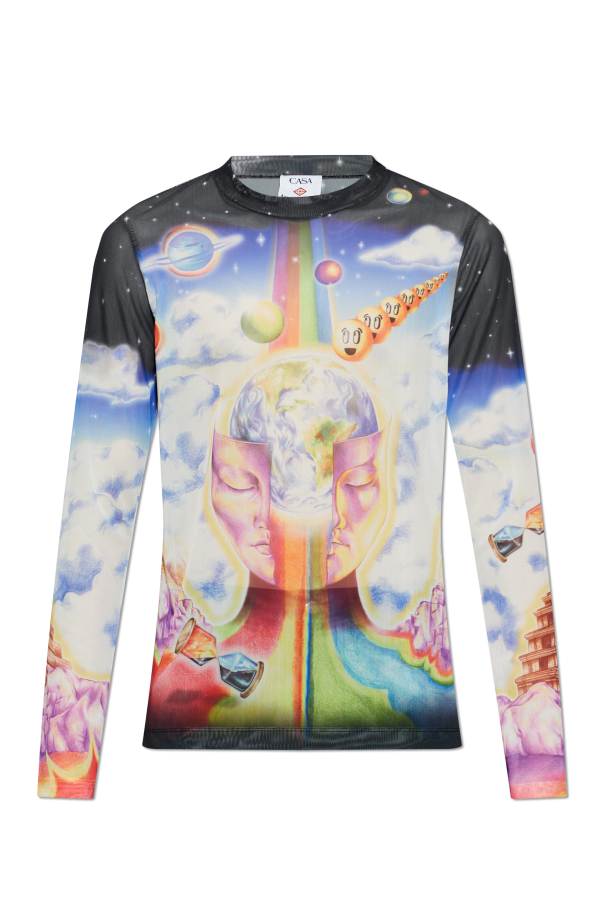 Transparent long-sleeve T-shirt od Casablanca