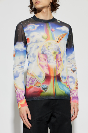 Casablanca Transparente Langarm-T-Shirt