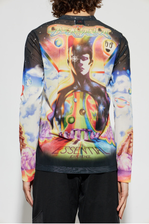 Casablanca Transparente Langarm-T-Shirt