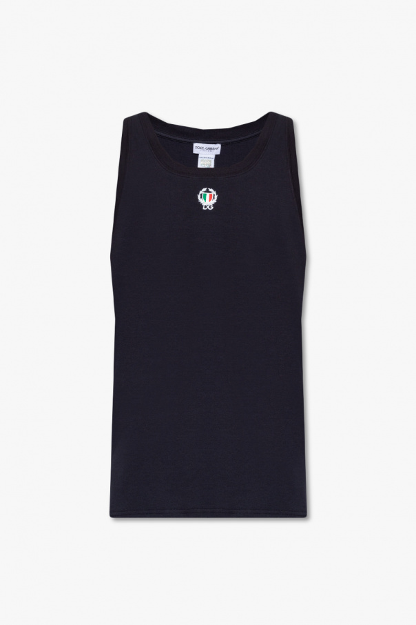 Dolce & Gabbana button-fastening tied-waist cardigan Sleeveless T-shirt