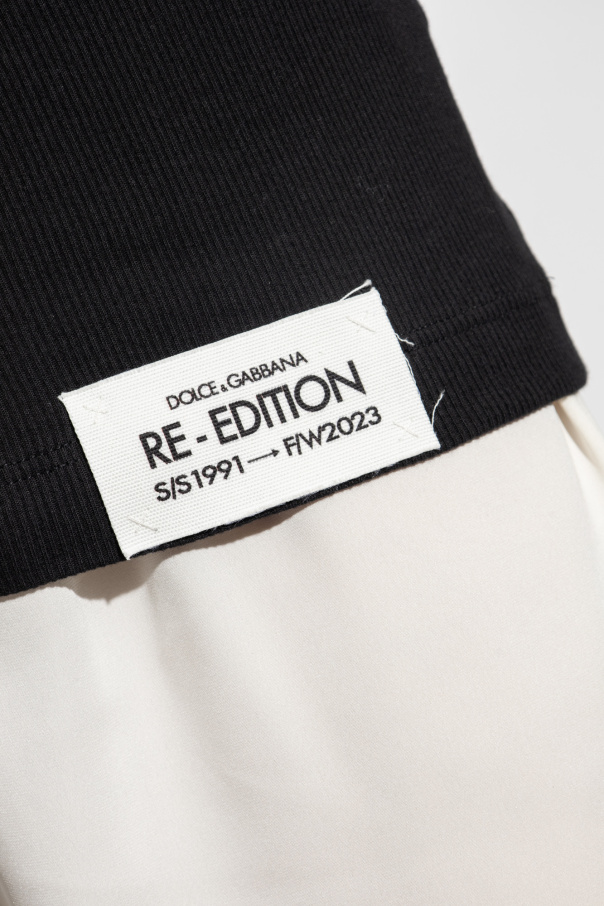 Dolce & Gabbana T-shirt bez rękawów z kolekcji ‘RE-EDITION S/S 1991’