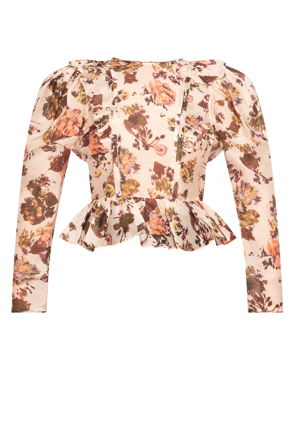 Ulla Johnson ‘Minnet’ floral motif shirt