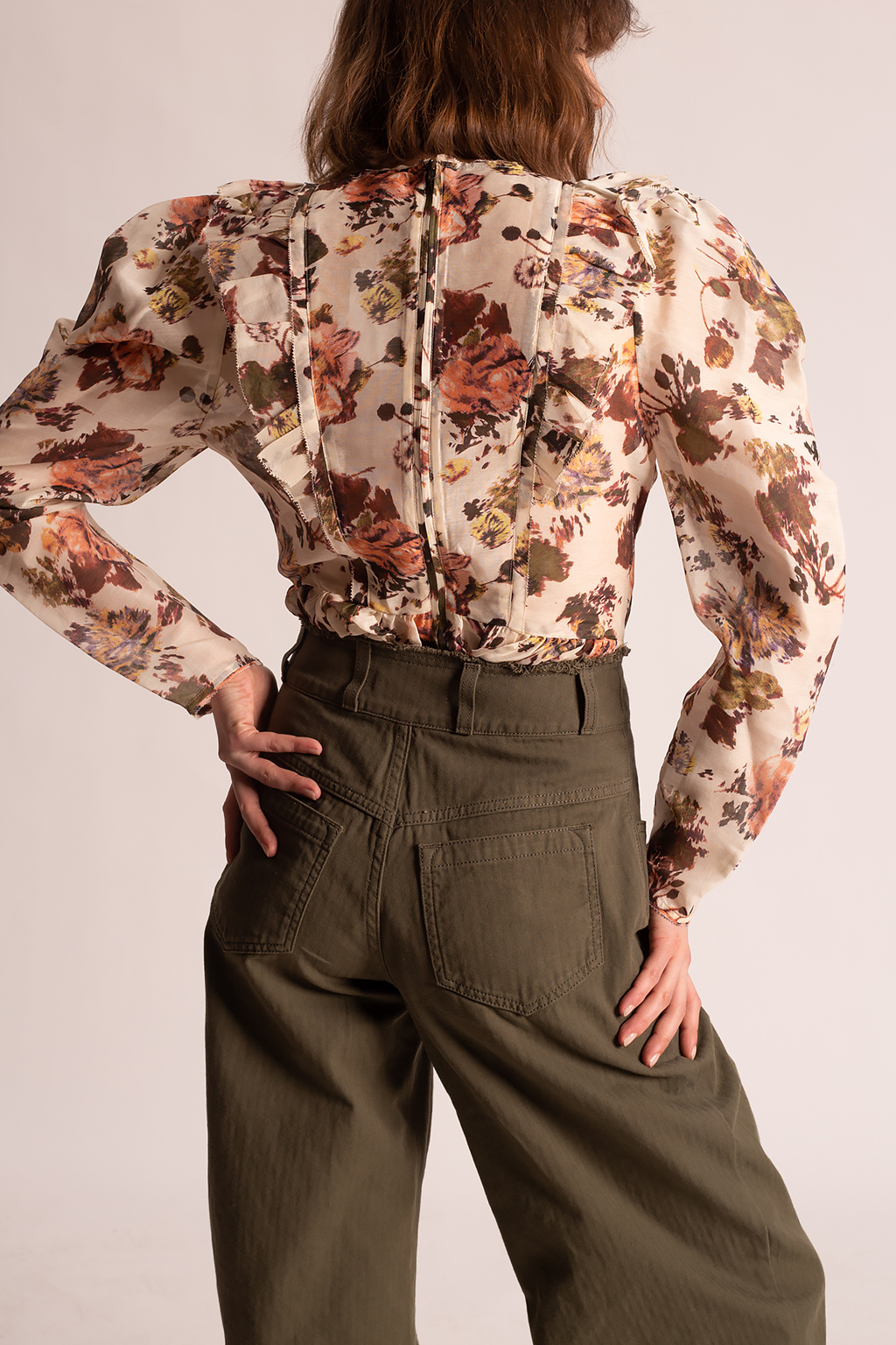 Ulla Johnson ‘Minnet’ floral motif shirt