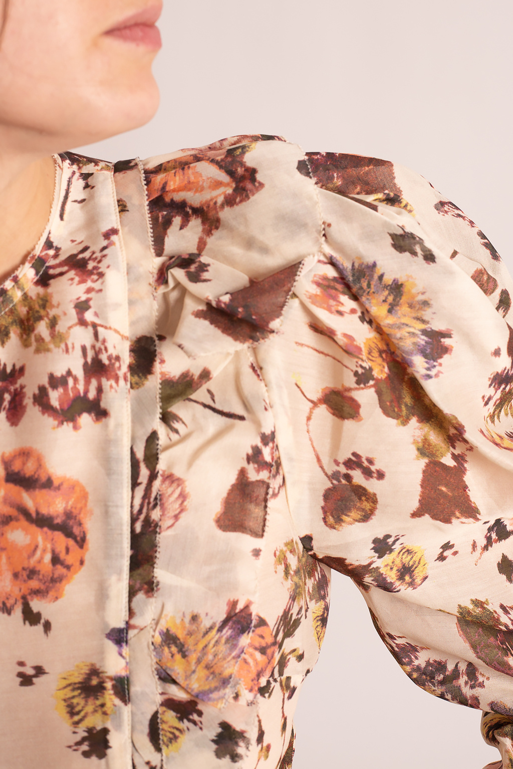 Ulla Johnson ‘Minnet’ floral motif shirt