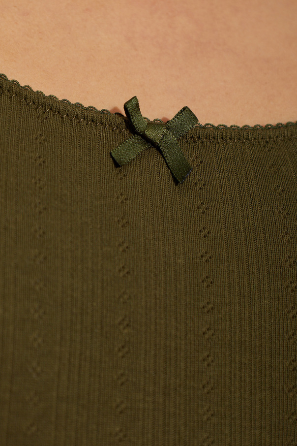 MM6 Maison Margiela Top lencero de manga larga